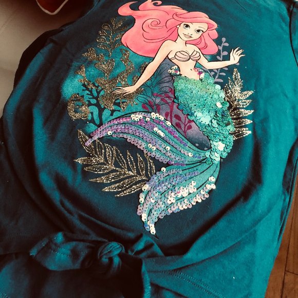 Disney Other - ✨HP✨ NWT Disney Ariel princess top tied in front knot. Size 8